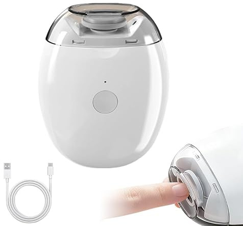 2026 New Electric Nail Clipper & Trimmer, 3-in-1 Rechargeable Nail Grinder with LED Light, 3-Speed Automatic Nail Care for Fingernails & Toenails, Quiet Electric Nail Trimmer for Home Use (White 1pc)