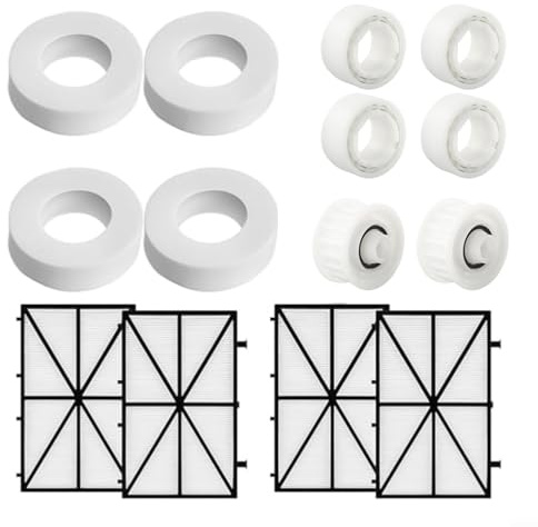 Helilyco Set completo di parti per la pulizia della piscina, Premium 6101611 R4 anelli da arrampicata 4 ruote guida 4 pulegge 4 pezzi 9991432-R4 filtro ultra fine, parti facili da installare