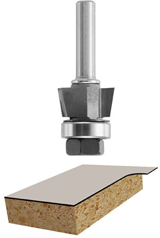 Bosch 85431M 10 degree x 3/8 In. Carbide Tipped 2-Flute Bevel Trim Assembly Bit