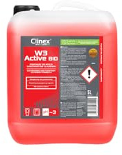 CLINEX W3 Active BIO, Reinigungsmittel, für Sanitäranlagen und Badezimmer, Allzweckreiniger, Toilette, zum Büro, täglich, Universal, für Böden, zum Badezimmer, Biotechnologie, 5L,