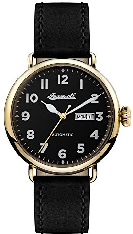 Ingersoll Herren Analog Automatik Uhr mit Leder Armband I03401