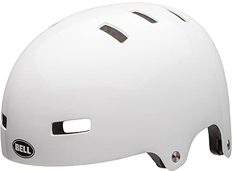 Bell - Local SOLID CE Helme - Erwachsene Unisex - Schutzausrüstung, Fahrradhelm, BMX-Helm, BMX-Schutzhelm, Weiß, S