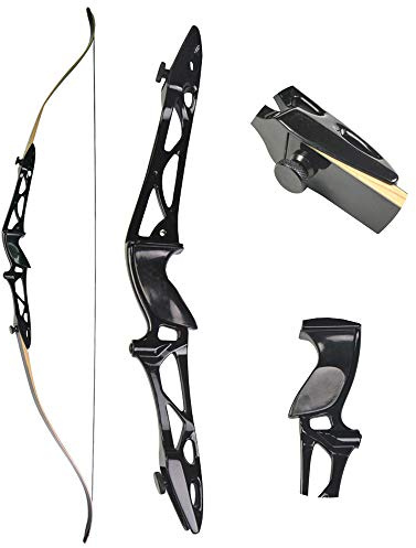 ZSHJG 14-40lbs Takedown Archi Ricurvi Arco Ricurvo Lega di Alluminio Riser 68 Arco Lungo per la Mano Destra Arc de Chasse Longbow