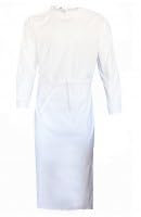 Grevotex OP-Kittel weiß - 50% Baumwolle / 50% Polyester- wiederverwendbar - OP-Mantel OP-Kleidung OP-Bekleidung (XL)