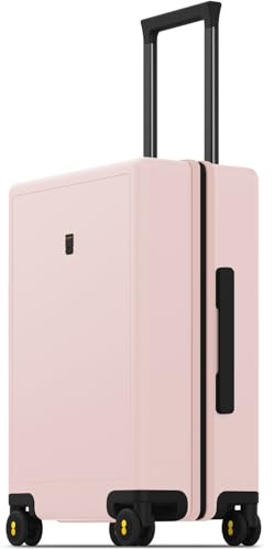 LEVEL8 Kabinväska mikrodiamant Lätt 4 hjul TSA-lås 55x37x23 cm 40L Rosa