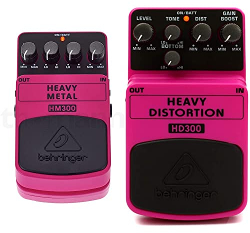 Behringer HM300 Heavy-Metal-Distortion-Effektpedal & HEAVY DISTORTION HD300 Heavy Metal Distortion Effektpedal