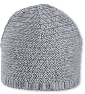 Sterntaler Unisex Kinder Strickmütze Baby Strickmütze Rippe, hellgrau, 49