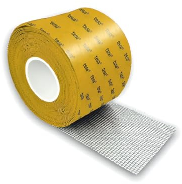 Nastro Adesivo Ripara Strappi Zanzariere Rapidamente Ultraclear - autoadesiva Con Tesa Altamente Trasparente - premium invisibile (50 mm x 5 m)