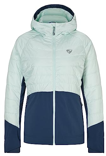 Ziener Damen NACANA Hybrid-/Aktiv-Jacke | atmungsaktiv, winddicht, Wolle, ice.hale navy, 38