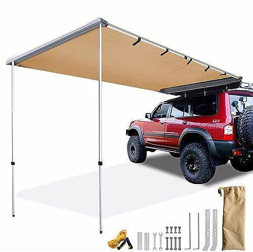 WOLWES Toldo Lateral del Coche, Toldo Furgoneta Camper, Tienda Techo Coche, Tela Oxford 420D con Capa Impermeable de PU, UPF50+ (Size : 1.6 * 2.5M)