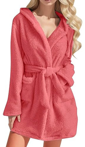 MILAX Unisex Saunamantel Aus Kuschelfleece Saunamantel Mikrofaser Weich Bademantel Mit Kapuze Bademantel Damen Leicht Baumwolle Kapuzenhandtuch Poncho Für Erwachsene