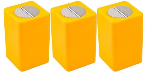 UKCOCO 3 Stück Klingenspender-Etui Einweg-Rasierer Klingenbox Für Scharfe Gegenstände Und Nadelbehälter Für Gebrauchte Abfallklingen Gebrochenes Schneidgerät Gelb