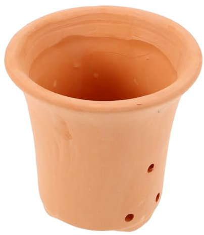 Gogogmee Maceta Artesanal De Arcilla Hueca para Plantas Suculentas y Cactus, Maceta De Balcón Mediana Orificio De Drenaje, Adecuado para Decoración De Interiores y Jardín