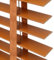 Echtholz Jalousie Verdunkelung Holzjalousie Mit Echtholz-Lamellen 5cm Sichtschutz Hellbraun Holzjalousie Für Büro Küche Schlafzimmer Büro(W70cmxH100cm)