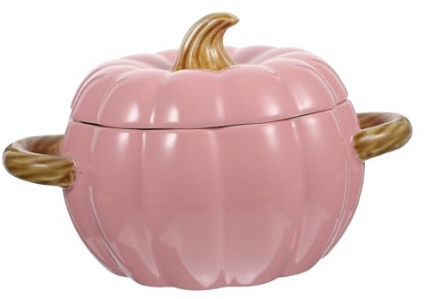 Amosfun Tazón De Huevo De Calabaza Cuenco Para Sopas Delicadas Con Tapa Decorativo Para Eventos