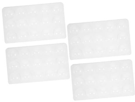Ciieeo Vassoio per Essiccazione Fiori di Zucchero e Formatura Fondente, Plastica Resistente 23,3x13,8 Cm, Accessorio per Pasticceria Fatta in Casa, Set da 4 Pezzi per Decorare Torte