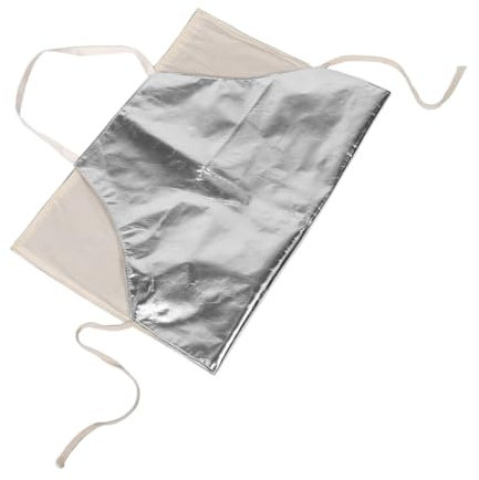 Homoyoyo Schürze Grillschürze Kochschürze Pflegeschürze Industrieschürze Feuerfeste Schürze Schweißschürze Werkstattschürze Malerschürze Silber Aramid Aluminisiert