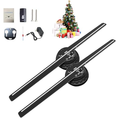Ologramma 3D LED Fan proiettore, 3D ologramma albero di Natale, albero di Natale olografico, Ologramma LED Albero di Natale, Ologramma 3D LED Fan Proiettore Albero di Natale