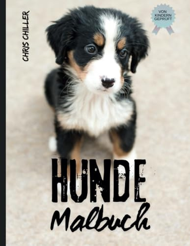 Hunde Malbuch: 50 Seiten voller kreativer und abwechslungsreicher Hunde Motive / nimm dir eine Auszeit und lerne die verschiedenen Hunderassen kennen / zu Hause, unterwegs oder als Geschenk