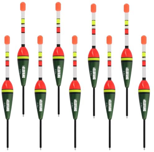ELBFANG Posen-Set, 5 Stück, Grössen wählbar, 3g/4g/5g/6g/8g, Knicklichtposen, Schwimmer für Angeln, Angel-Posen, Pose zum Angeln (10 Stück | 3 Gramm)