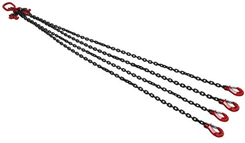 Einstellbare Hebekettenschlinge, 2 Meter -Hebekette, 1 Tonne Kapazität, 6 Mm G80 Stahlhebekette Schlinge für Minen, Anschlüsse und Gebäude