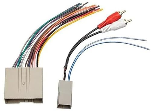 Adaptateur de câblage d'autoradio, MKVAXR Remplacement par, Ford, for F-150, F250, for Lincoln, for Mercury, 2003-2013 Faisceau de câbles Radio stéréo Unité Principale Adaptateur vidéo RCA Connecteur