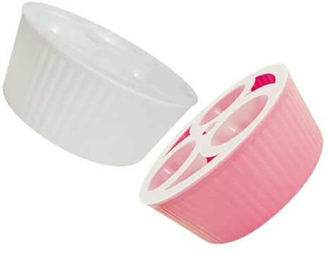 BESTonZON 2pcs Hydroponic Planter Pot for Tulip Bulbs Three Hole Pp | Water Level Indicator, Stable Base with Nonslip Support, Suitable for Hyacinths and Daffodil Seeds