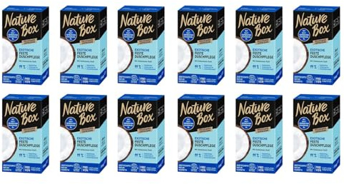 12x Nature Box Exotische Festes Duschpflege mit Kokosnuss-Duft,100g (12er Pack)