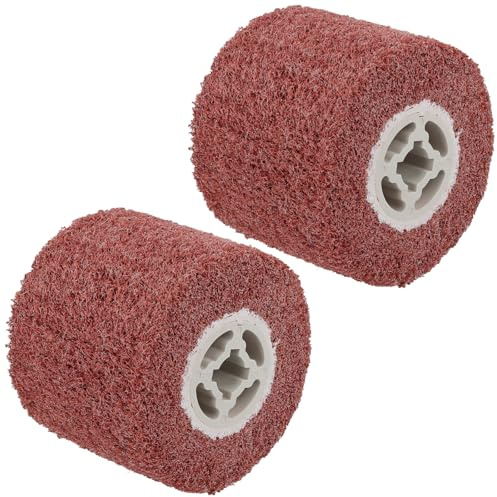 SINJEUN 2 spazzole in nylon a grana 60, spazzole abrasive, rullo abrasivo, spazzola in nylon per rasatura