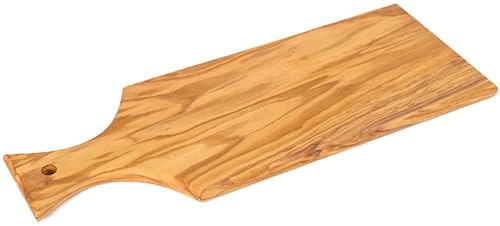 Abio SOTTILE PLS27.1.E Planche à découper en bois d'olivier 25 x 10 x 0,7 cm Planche à découper en bois de cuisine Planche à découper en bois de service Planche à petit-déjeuner