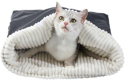 Xijobido Katzenhöhle Bett - Gemütliche Kuschelhöhle Für Haustiere | Wärmender Schlafsack Winter Haustierbett Zum Ausruhen Verstecken Für Zuhause Auto Weihnachten