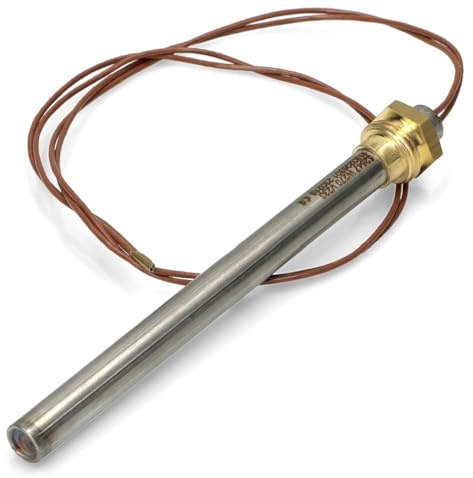 LORTECH Bougie d'Allumage pour Poêle à Granulés, 270W, 130mm x 9,9mm, avec Câbles 500mm