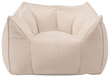 Komprimerad skumsoffa - bekväm lat soffa med svampfyllning, teddy sammetstyg, ingen montering krävs, perfekt för sovrum och sovsalar