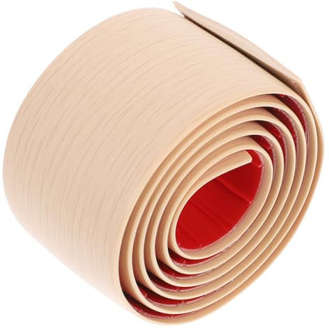 MAGICLULU Barre de Seuil Autocollante 1 M X 5 Cm pour Sol Stratifié, Garniture Flexible Imitation Bois, Bande de Transition pour Joints Carrelage, Plinthe de Finition Adhésive Facile à