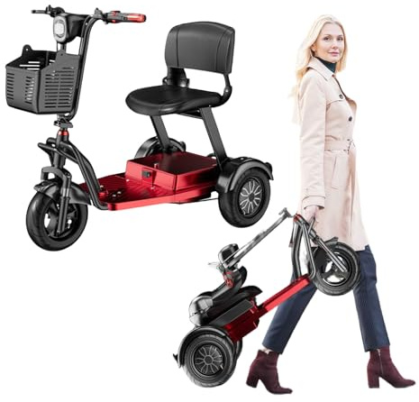 Dreirädrige Elektromobile, Elektromobile Für Senioren, Reisemobile, Stabile Elektromobile Mit Pannensicheren Reifen Für Erwachsene Und Senioren Red,20A