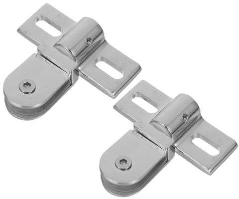 CALLARON Heavy Duty Stainless Steel 2pcs Glass Shower Door Pivot Hinges Top and Bottom Mount, Thickened Alloy Bathroom Door Hardware for Frameless Shower Enclosures
