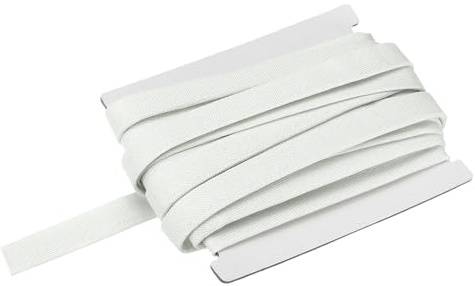 QUARKZMAN Cinta De Sesgo Doble Plegada 1/2 Pulgada X 6 Yardas Cinta De Algodón Para Costura Manualidades DIY Color Beige