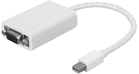 Sorandy Adaptador Mini Displayport a VGA, Convierte Mini Señal a Adaptador de Video HD, de Modo Espejo y Extendido para X1 y Otros Dispositivos