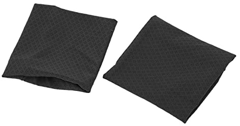 KKPLZZ Muñequera Refrescante, Muñequera Elástica Unisex de Seda de Hielo para Deportes, Baloncesto, Bádminton, con Diseño Transpirable que Absorbe el Sudor (Negro)