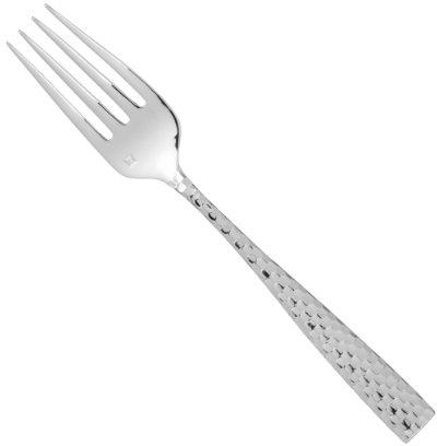 Fortessa Lucca Faceted 18/10 Stainless Steel Flatware Serving Fork, 9-Inch