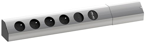 BACHMANN 923.01199999999994 Steckdosenleiste CASIA, 4-fach, UTE, USB