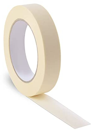WINSOME Masking Tape for Painting 50 m x 18 mm (0.7) Low Tack Artists Painters White Masking Tape for Decorating and Watercolour Painting