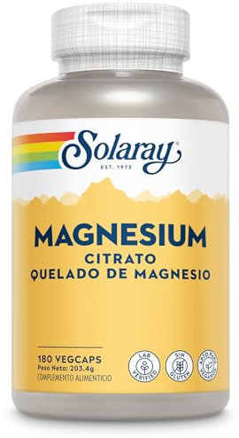 Solaray Magnesium Citrate 133mg | Magnesio | 180 VegCaps