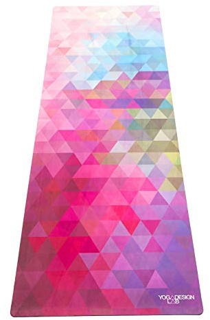 Yoga Design Lab Reise Yogamatte 1,5mm | Dünn, rutschfest, Faltbar, Leicht, Matte/Handtuch, Waschmaschinenfest | mit Tragegurt