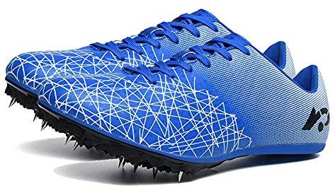 Männer Frauen Laufschuhe Trainingsschuhe Leichtathletik Sprint Spikes Männliche Leichte Trainingsschuh Lace Up Atmungsaktive Turnschuhe Spike-Schuhe Tragen Geeignet Für Professionelle Sportschuh