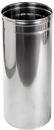 Stainless Steel Stove Pipe - Chimney Flue Liner - Rigid Multi Fuel - Size: 4, 5”, 6, 7, 8. (125mm / 5 (L - 250m))