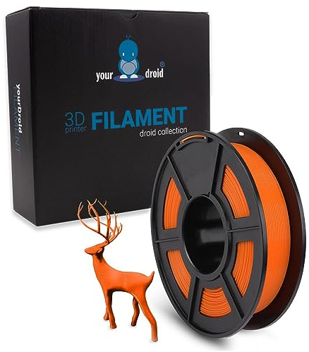 yourDroid TPU Filament Transparent Orange 1.75mm 500g 3D-Drucker