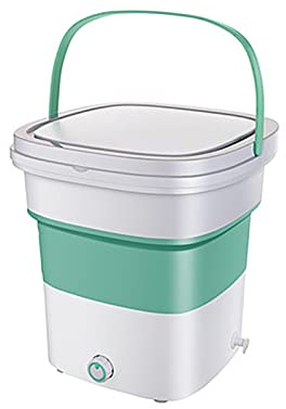 PanHuiWen Lavatrice da Campeggio con Centrifuga Pieghevole 1.8kg Lavatrice Miniatura turbina per Appartamenti da Viaggio, dormitori, Calzini, Biancheria Intima