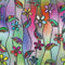 dktie Lámina para ventana de flores (44,5 x 200 cm)