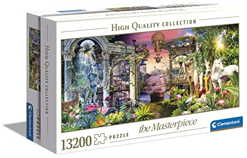 Clementoni Collection Puzzle 13200 Pezzi per Adulti e Ragazzi, Illustrazione Fantasy Visionaria The Masterpiece, Idea Regalo, Made in Italy, 291x134 cm, 38013